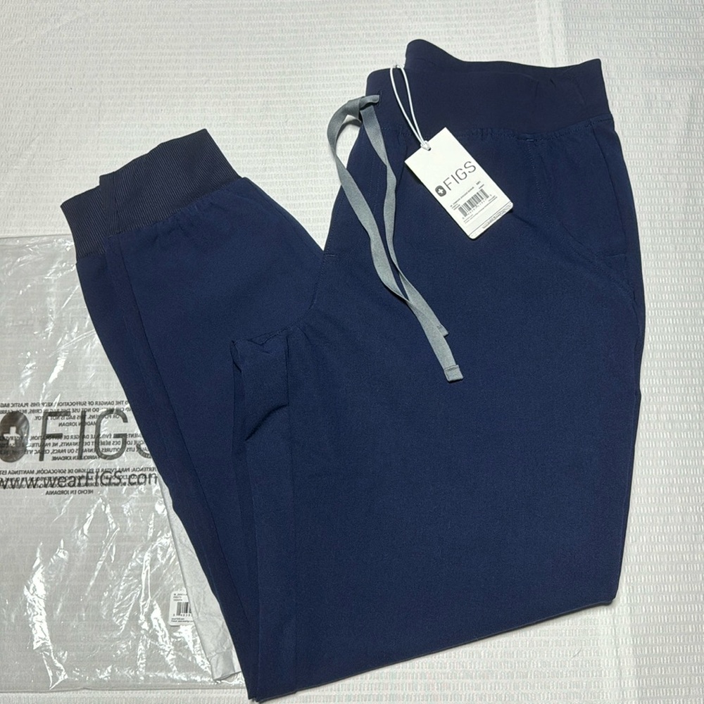 BNIP FIGS Navy Zamora Jogger Scrub Pants Size MR Medium New